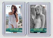 Maite Perroni rare MH Mousehole Burn #'d x/3 Tobacco card no.  554
