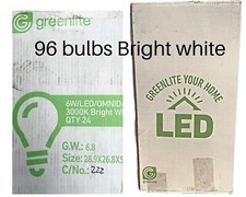 6 W Equivalent 40 W LED Light Bulbs GREENLITE Bright White 3000K A19 Dimmable