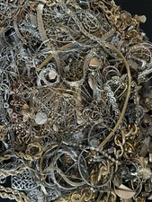 Vintage Estate Now Jewelry Lot 5 pieces NO junk SILVER AND GOLD TONE