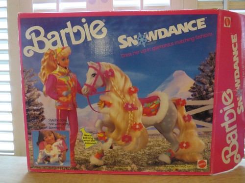 Vintage Barbie SNOWDANCE Horse ~ Her Bell Rings When She Is Moved w/Original Box - Picture 2 of 20