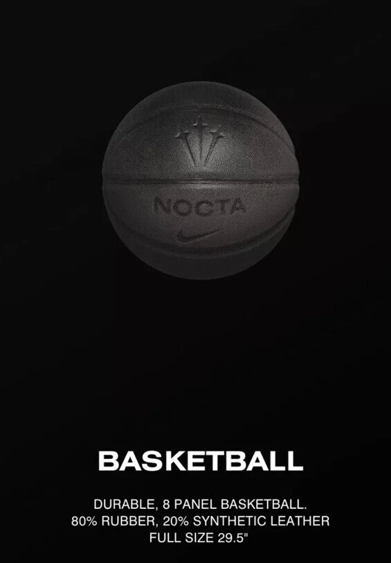 Nike Elite Nocta Drake Black Basketball Adult Ball DO8812-001 Size