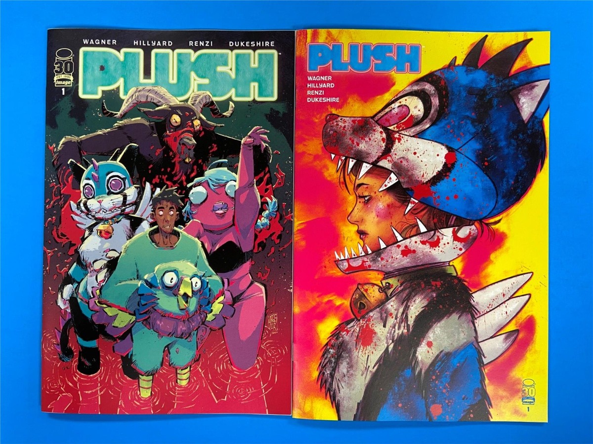 2x PLUSH #1 Comic ~ VARIANT C D ~ IMAGE ~ 2022 ~ FURRY ~ SERIAL