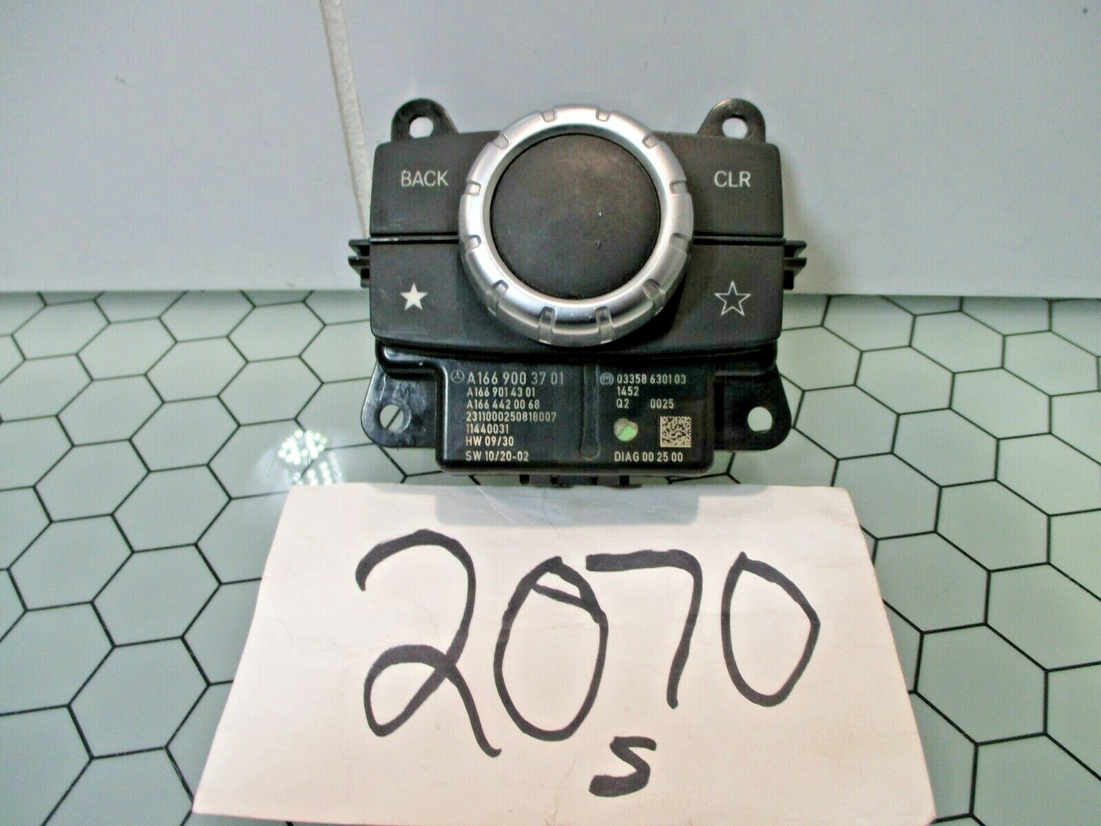 2016 2017 Mercedes E400 Control Knob Console Multifunction Switch Power #2070-S 