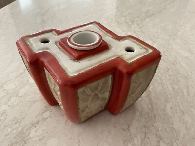 ART DECO ALADIN LUXE FRANCE INKWELL MADE & SOLD BY OVINGTON NEW YORK 1930s