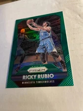 2015-16 Panini Prizm Prizms Green Timberwolves Basketball Card #224 Ricky Rubio