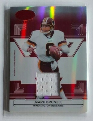 Mark Brunell 2006 Leaf Certified Materials JERSEY Mirror RED (only 150 made)