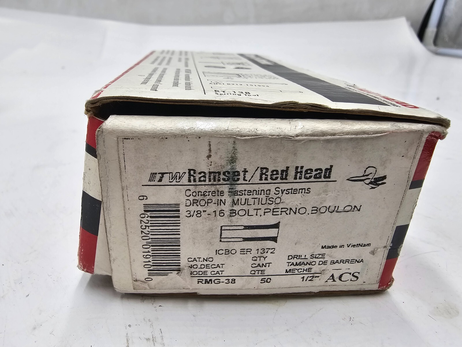 (QTY 50) ITW Ramset/Red Head RM-38 3/8"-16 Multi-Set Drop-In Anchor