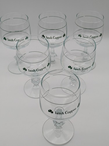 Irish Coffee Gläser Kleeblatt Irland 6 X 6 Stück Glas Edel Irishcoffee Neuwertig - Bild 4 von 7