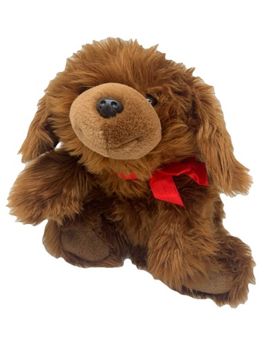 Gund Puppy Dog Plush Stuffed 16" Soft Laying Flat Furry Floppy Reddish Brown VTG - Picture 10 of 10