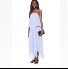 Faithfull The Brand Escape Maxi Dress Blue Size M