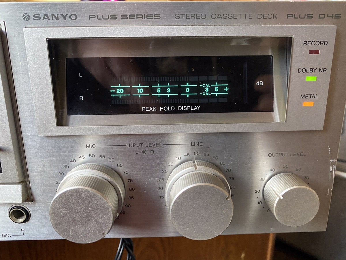 SANYO Plus Series Stereo Cassette Deck PLUS D45 - For Parts | eBay
