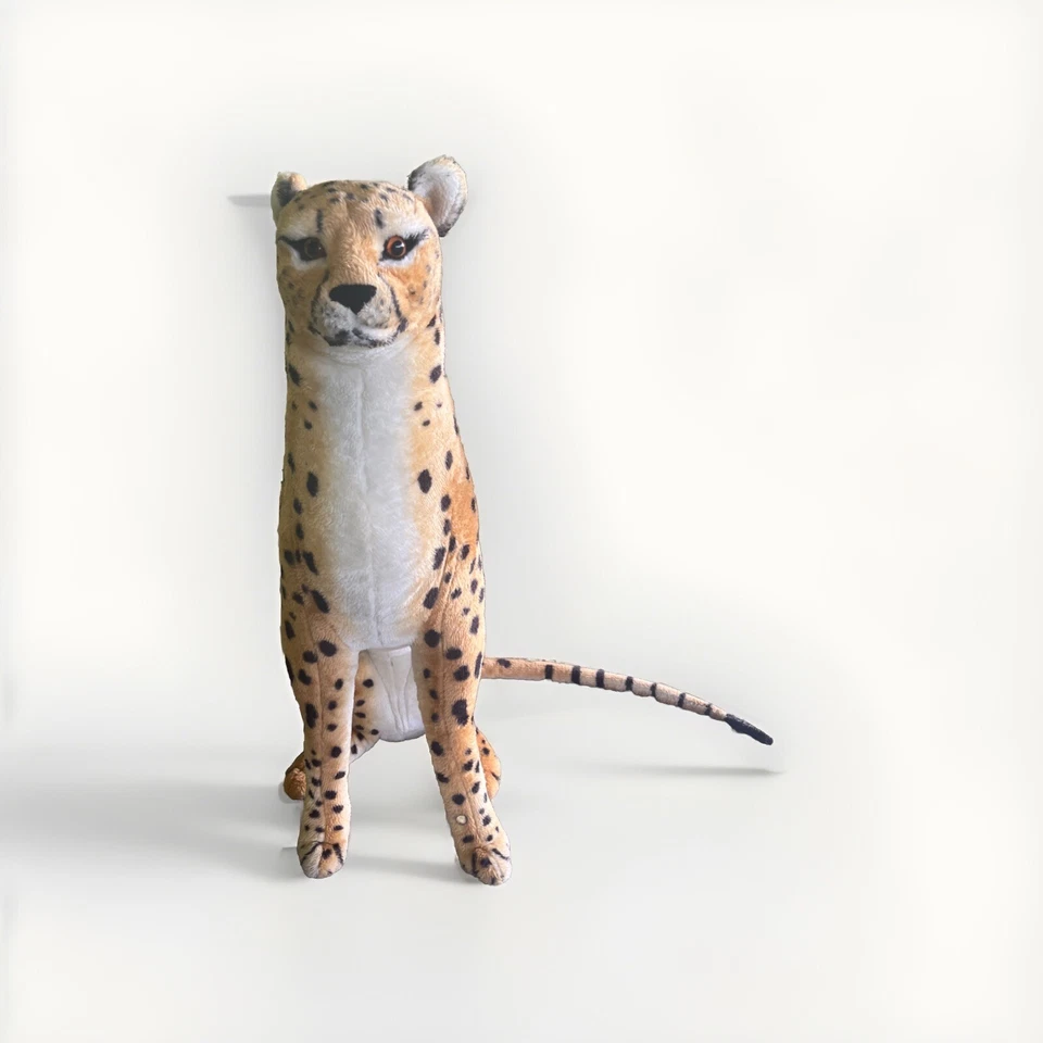 Juguete realista de peluche gigante de 31" Melissa & Doug Stufted Cheetah tamaño natural Foto 2 de 3