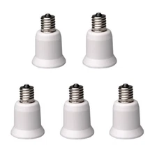 5/10PCS Light Bulb Socket Standard Medium Base E17 to E26/E27 Converter Adapter