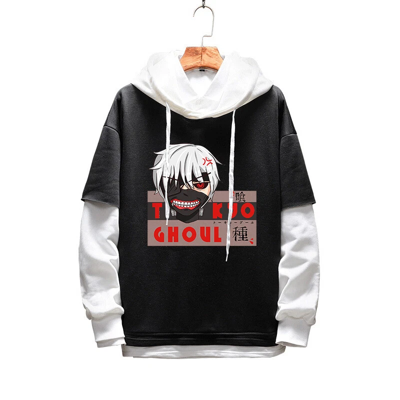 New Anime Tokyo Ghoul Pullover Hoodies Outdoor Casual Lovers Coat
