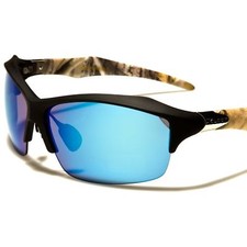 Outdoor Fishing Tactical Hunting Blue Mirrored Lens Camouflage Sport Sunglasses