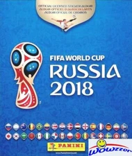 2018 Panini World Cup Russia HUGE 80 Page Collectors Album with 10 MINT Sticker