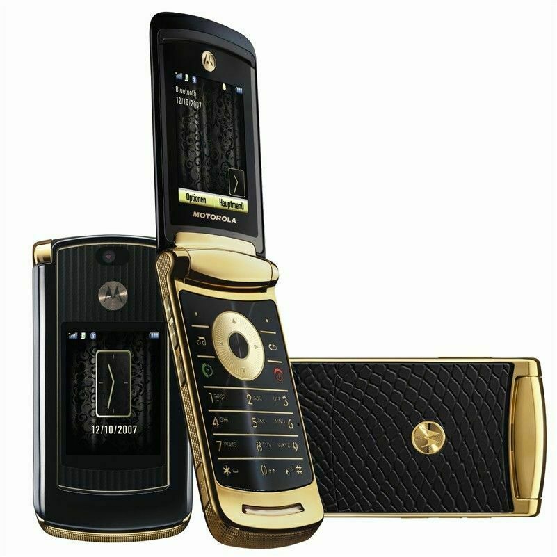 Motorola RAZR2 V8 -Gold (Unlocked) Mobile Phone Excellent