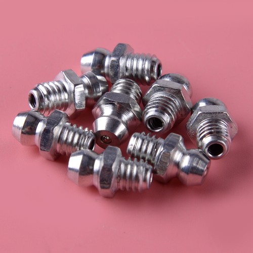 8Pcs M6 x 1 Drive Straight Metric Grease Zerk Nipple Fitting Nozzle Fit