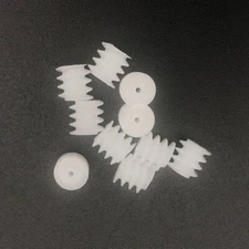10Pcs 0.4M Plastic Spindle Worm Reduction Gear 5MMX5MM Bore Hole 0.8MM