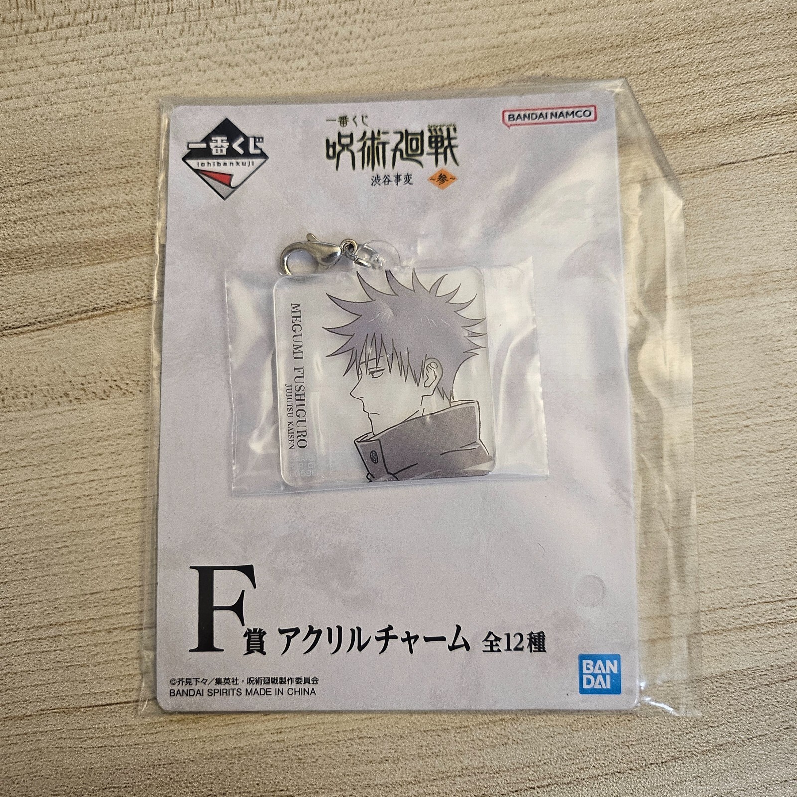 Jujutsu Kaisen Megumi Fushiguro Ichiban Kuji Acrylic Charm