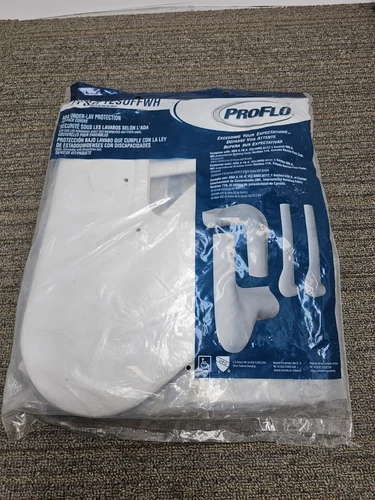 (QTY 2) PROFLO White Soft Supply Cover PFSCPT2SOFFWH P-Trap Cover Offset - Picture 1 of 7