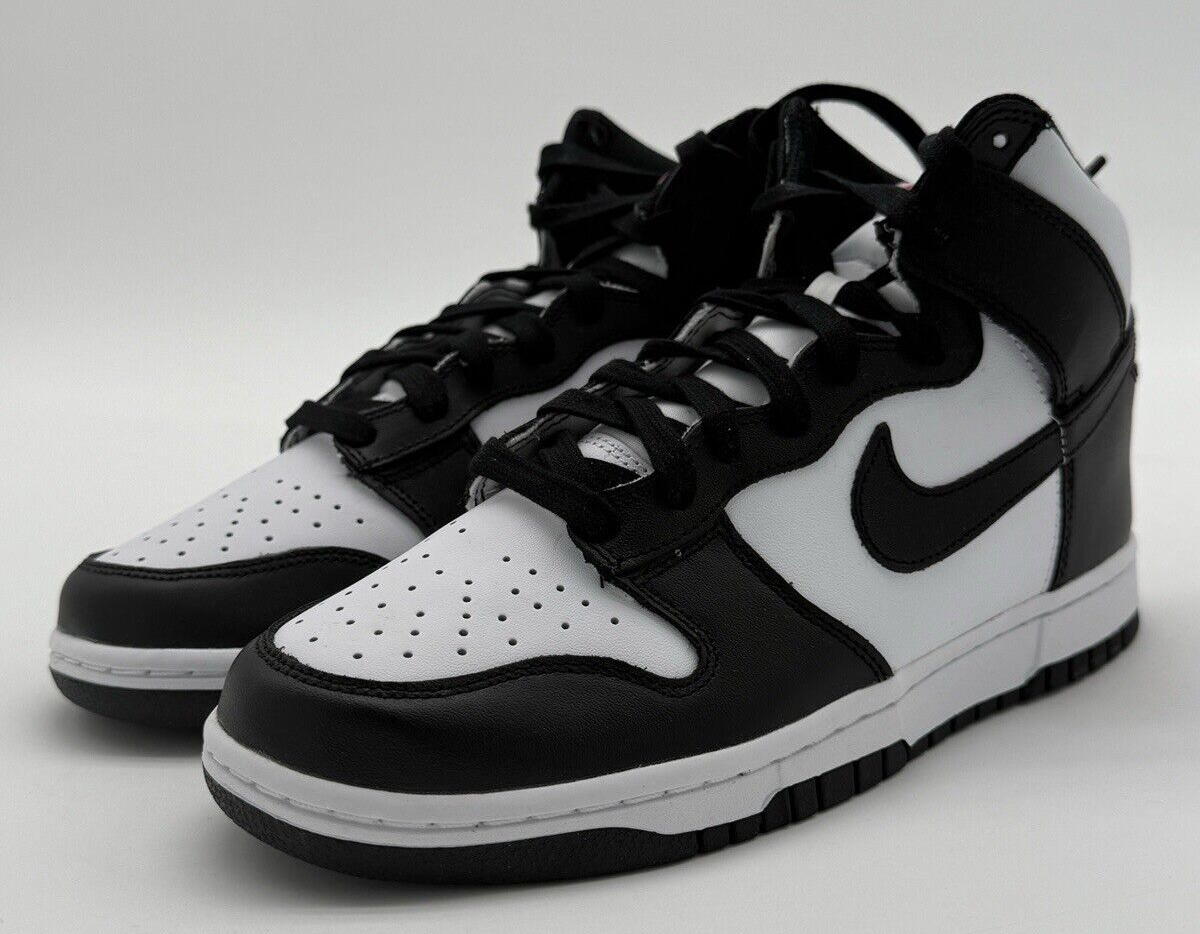 Size 9 - Nike Dunk High Black White W for sale online | eBay