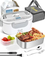 Electric Lunch Box Food Heater 60-80W for Adults Portable Food Warmer Heated ...