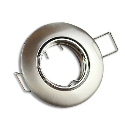 Einbaurahmen schwenkbar rund silber Rahmen Einbauleuchte 55mm Spot GU11 MR11 LED
