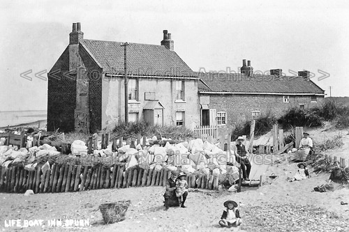 Puu-100 Lifeboat Inn, Spurn Head Point, Yorkshire 1900er Jahre. Foto