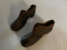 Salesman Sample Shoes Vintage pair, leather 3 3/4 inches