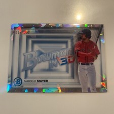 2022 Bowman Chrome Bowman in 3D Marcelo Mayer B3D-4 Atomic Refractor /150