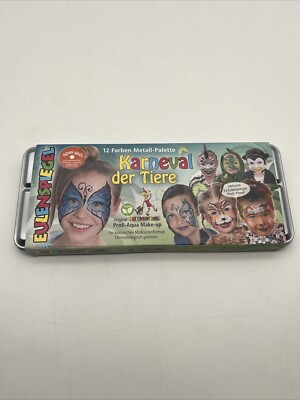 S126 Eulenspiegel Tierkarneval - Metall Make-up Palette 12 Farben