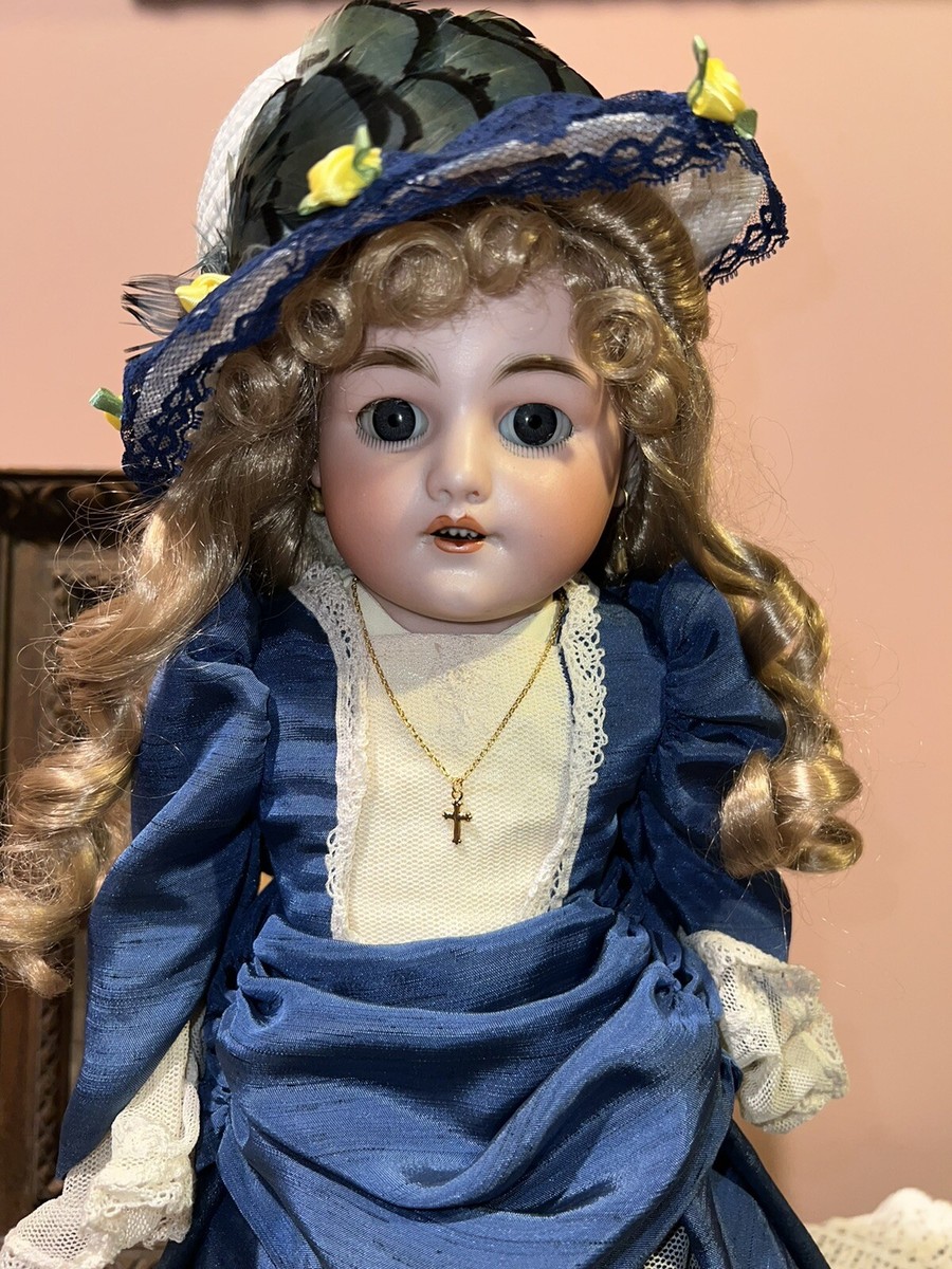 20'' ANTIQUE SIMON & HALBIG GERMAN BISQUE DOLL 1250, sleepy 20'' ANTIQUE SIMON & HALBIG GERMAN BISQUE DOLL 1250, sleepy