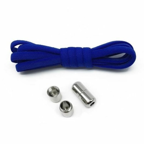 Flat Round No Tie Elastic Lock Shoelaces Shoe Laces Lazy Sneakers Kids Adult - Picture 25 of 37