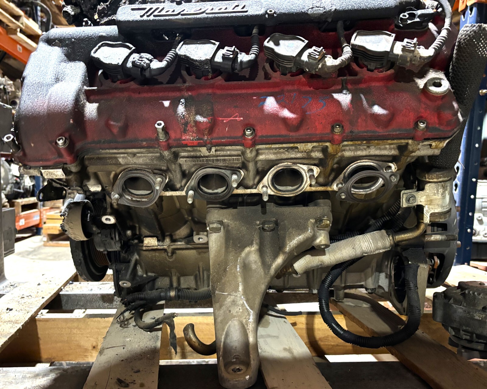 2007 MASERATI QUATTROPORTE 4.2L V8 Engine Motor Long Block 55k BURN SURVIVOR 658