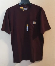 Carhartt Mens T-shirt WorkWear K87 Pocket Basic Heavyweight Jersey Knit Sm Tee
