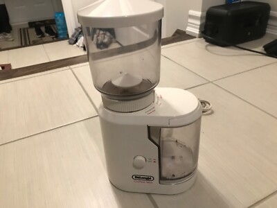 Vintage Delonghi Coffee/Espresso Mill Burr Grinder - White - DCG-4