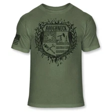 Roughneck Crest T Shirt - Roughnecks Coat of Arms - Roughneck Badge Logo - A257
