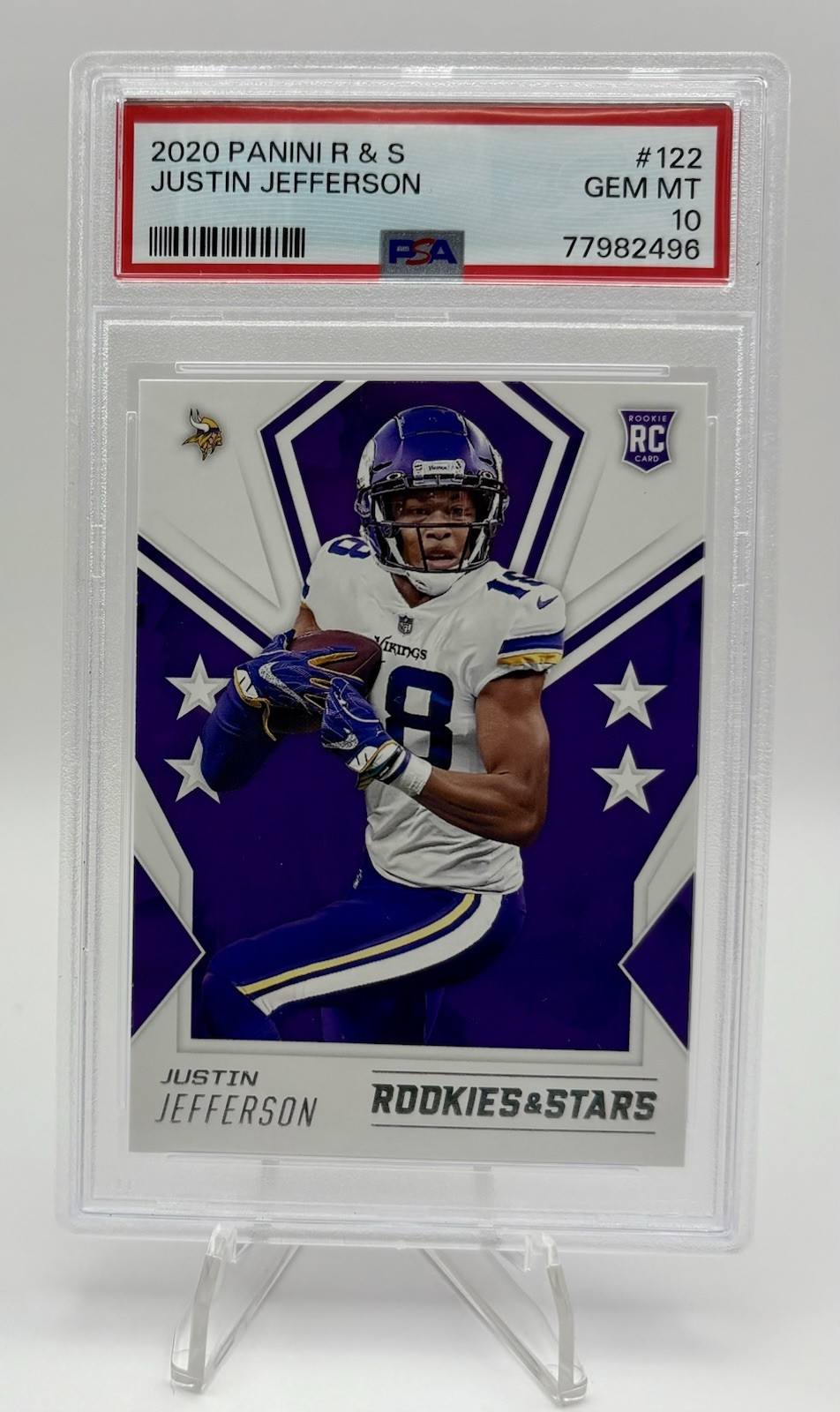 Justin Jefferson Panini Rookies & Stars #122 Base