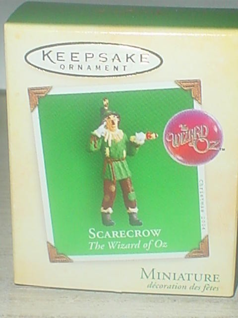 HALLMARK SCARECROW 2004 THE WIZARD OF OZ MINIATURE CHRISTMAS KEEPSAKE ORNAMENTS
