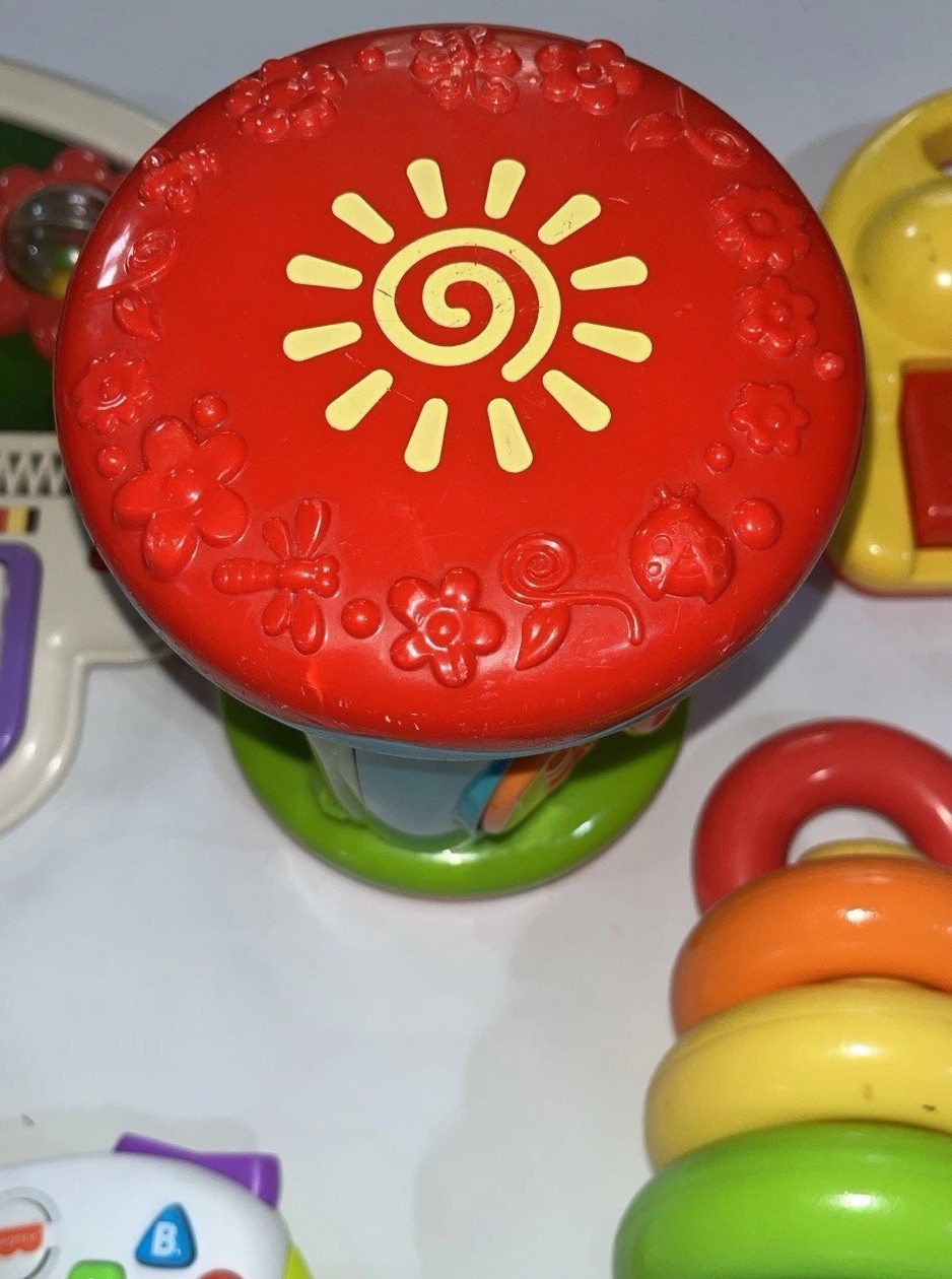 Fisher Price And Other Baby Toys LOT LuvU Zoo Spinning Musical Shelcore Piano &