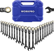 Workpro 22-piece Ratchet Wrench Set Black Electrophoretic Coating Workpro 22-piece Ratchet Wrench Set Black Electrophoretic Coating