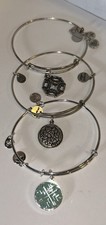 Alex And Ani Lot of 3 Bracelets: Mom peony;Ar...