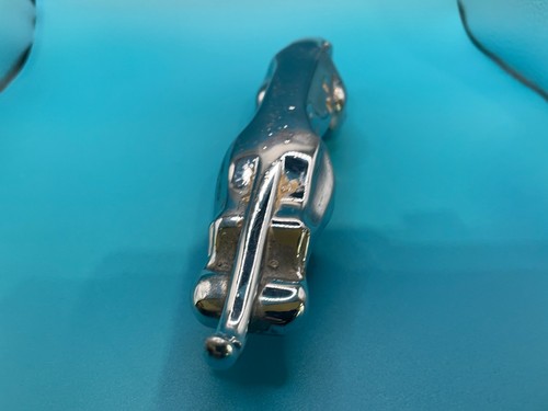 1960s Jaguar Car Bonnet Mascot Chrome Metal Leaping 710091/1 WB - Picture 5 of 5