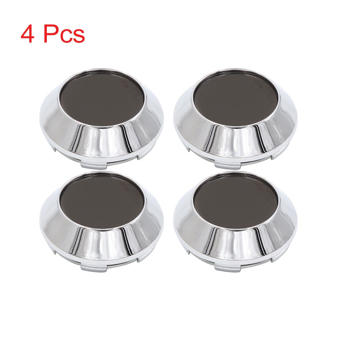 4pcs 67mm Dia 6 Lugs Car Tyre Wheel Center Hub Caps w Silver Tone Emblem Sticker