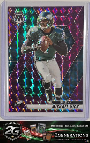 2025 Panini Mosaic #215 Michael Vick Mosaic Purple #/49