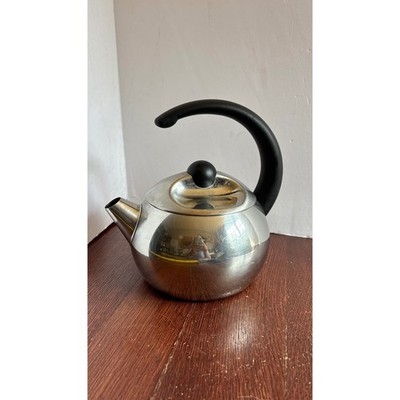 Michael Graves Design Stainless Steel Tea Kettle 2L Stovetop Silver Black MCM