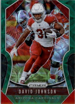 2019 Panini Prizm Prizms Green Scope #234 David Johnson /75 - FB