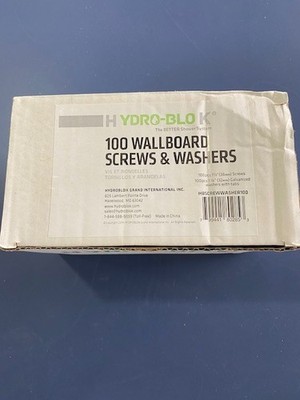 HYDRO-BLOK HBSCREWWASHER100 WALLBOARD SCREWS AND WASHERS 100 PACK