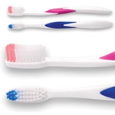 SmileGoods 72/Box soft compact toothbrushes Tynex bristles assorted colors grip